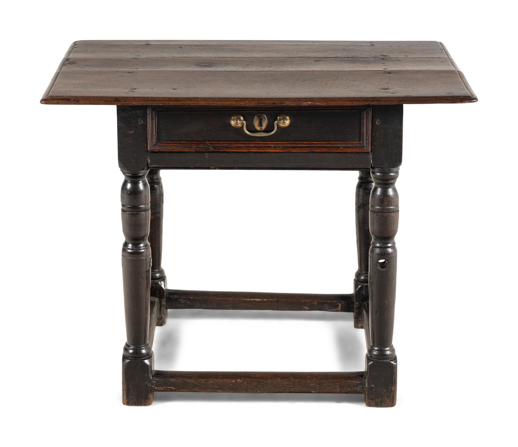 A William and Mary Oak Side Table