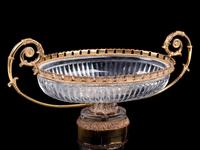 A French Gilt Bronze Mounted Cut Glass Center Bowl