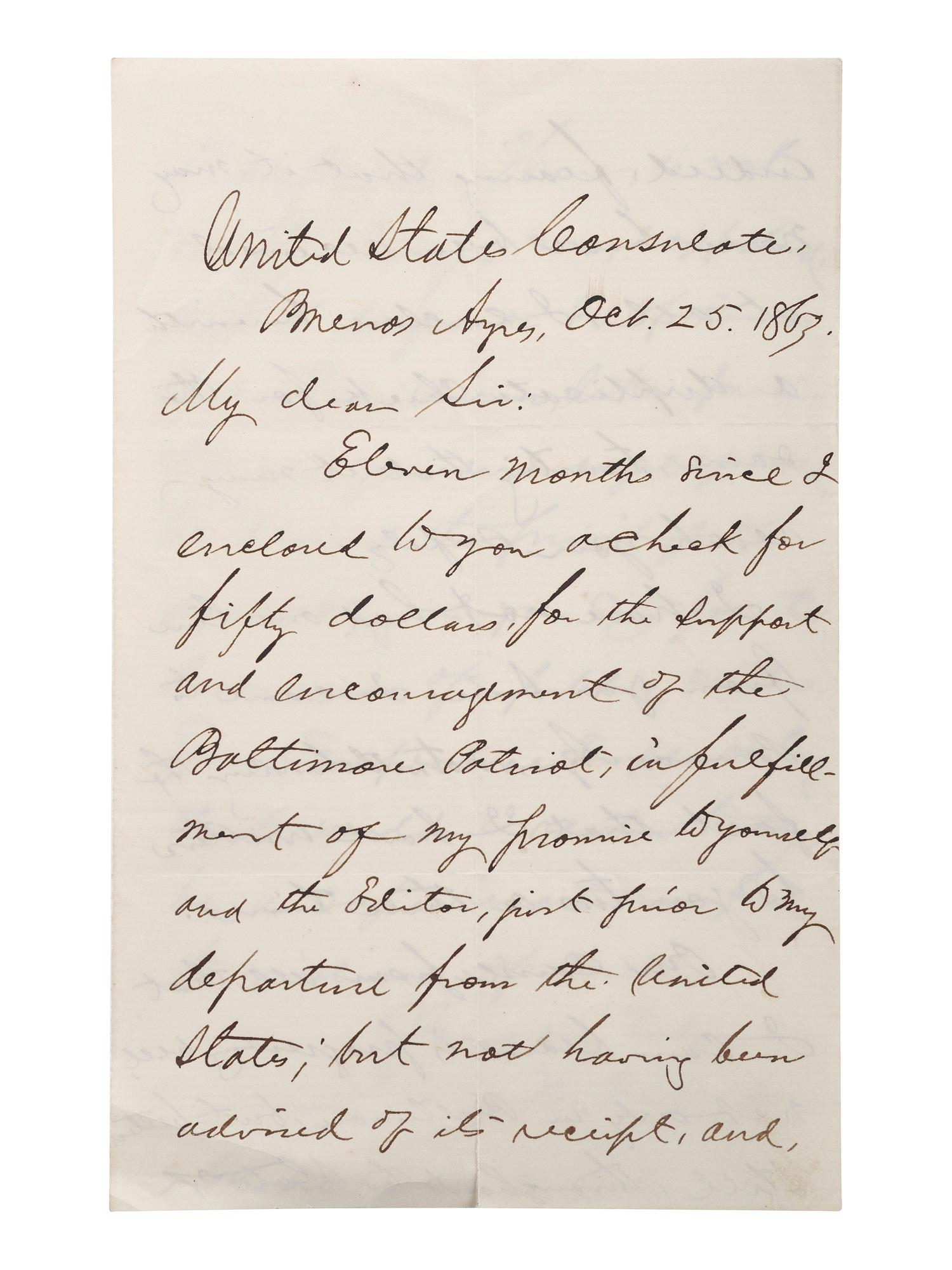 [SLAVERY & ABOLITION] -- [COCKRAN, Francis S. (1814-1886)]. Archive of letters to Maryland abolitionist and Underground Railroad supporter, comprising: