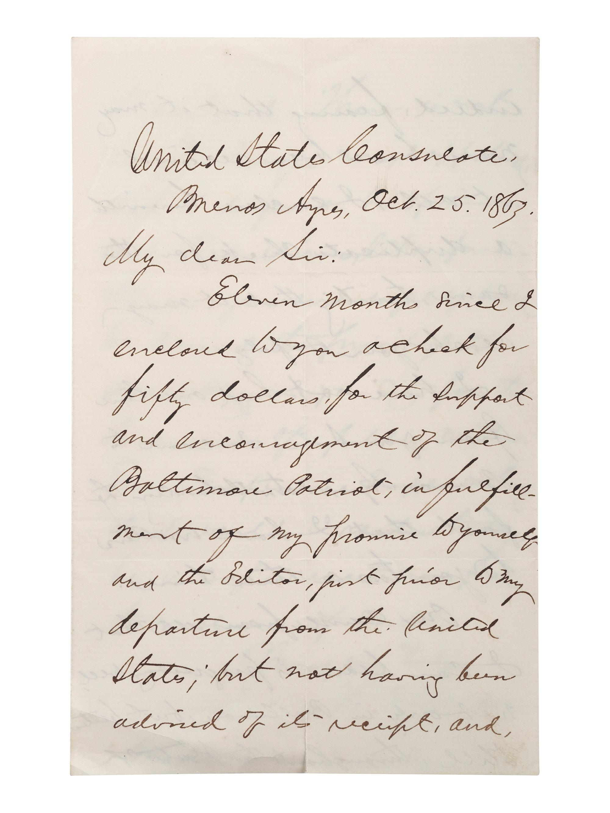 [SLAVERY & ABOLITION] -- [COCKRAN, Francis S. (1814-1886)]. Archive of letters to Maryland abolitionist and Underground Railroad supporter, comprising: