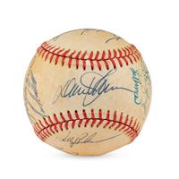 A 1986 World Series Champions New York Mets Team Signed Autograph Baseball (Beckett Authentication Services Letter of Authenticity)