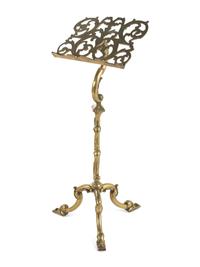 A Dutch Baroque Style Brass Music Stand