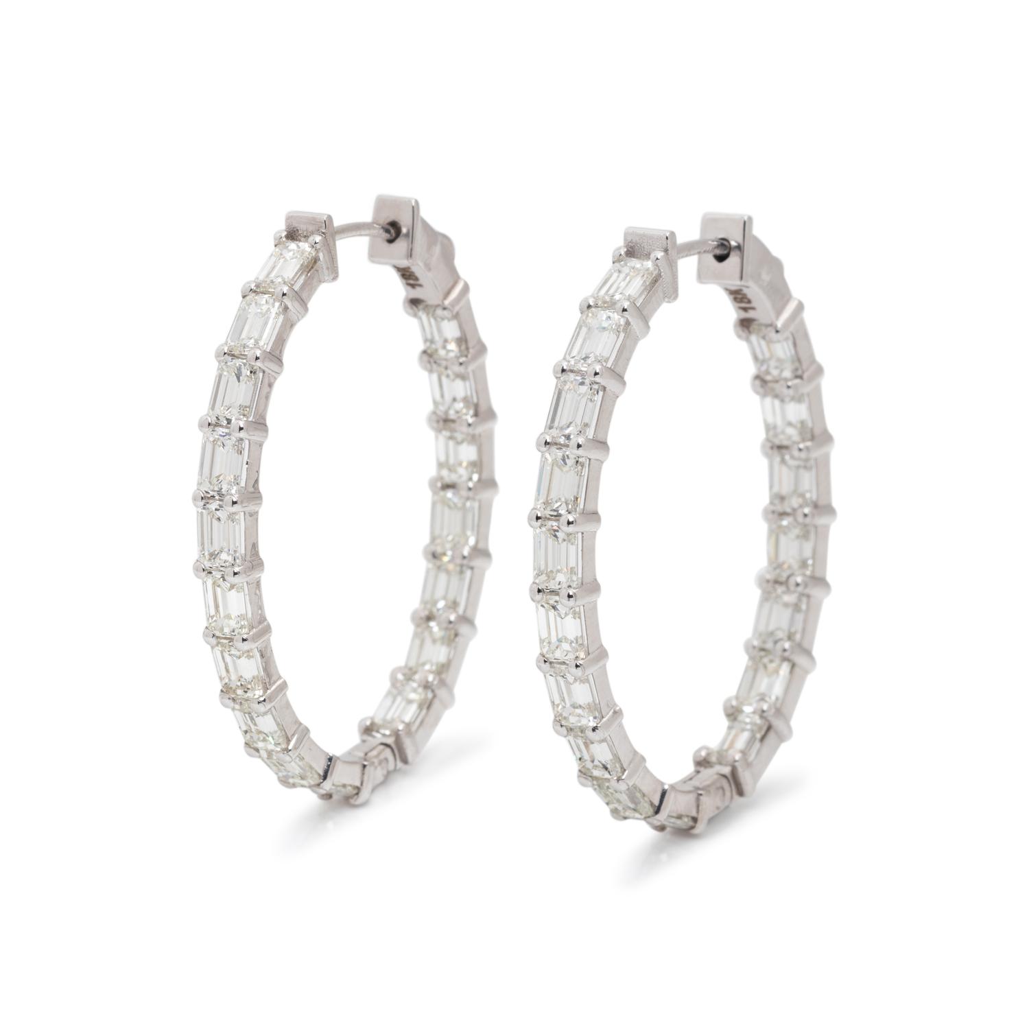 DIAMOND HOOP EARRINGS