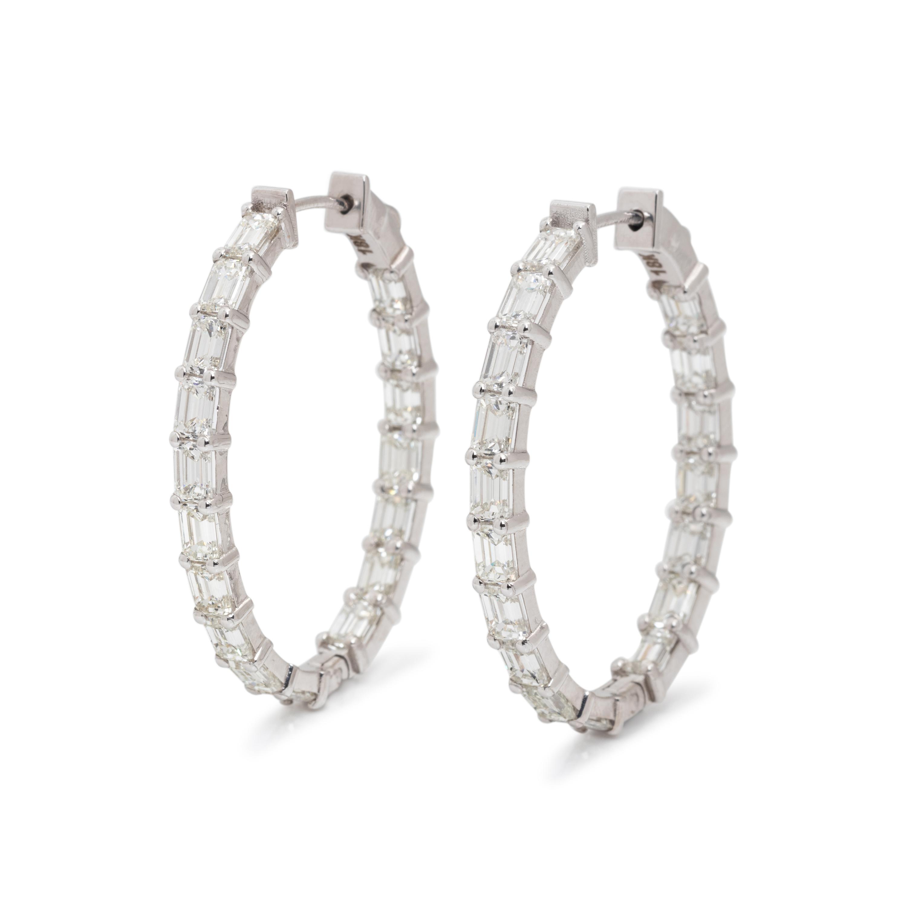 DIAMOND HOOP EARRINGS
