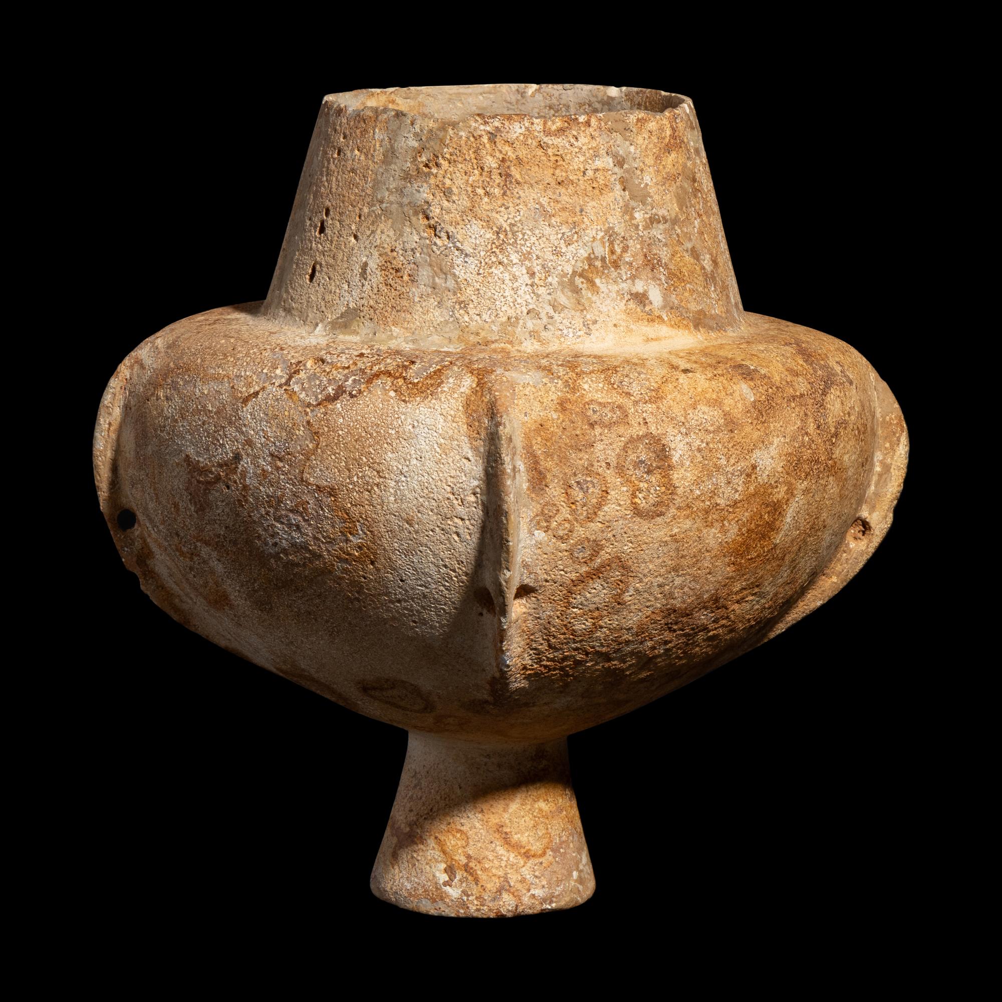 A Cycladic Style Marble Kandila