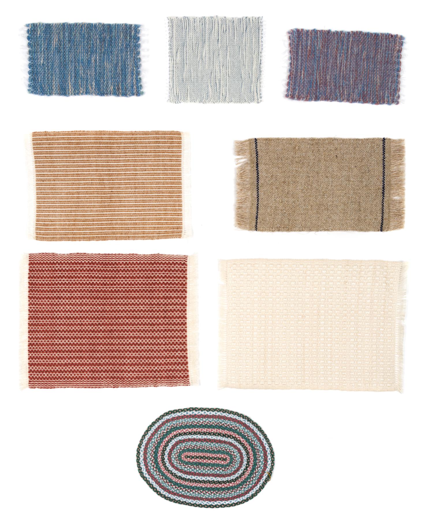 A Collection of Rugs Largest 11 1/8 x 9 inches. — Various Makers