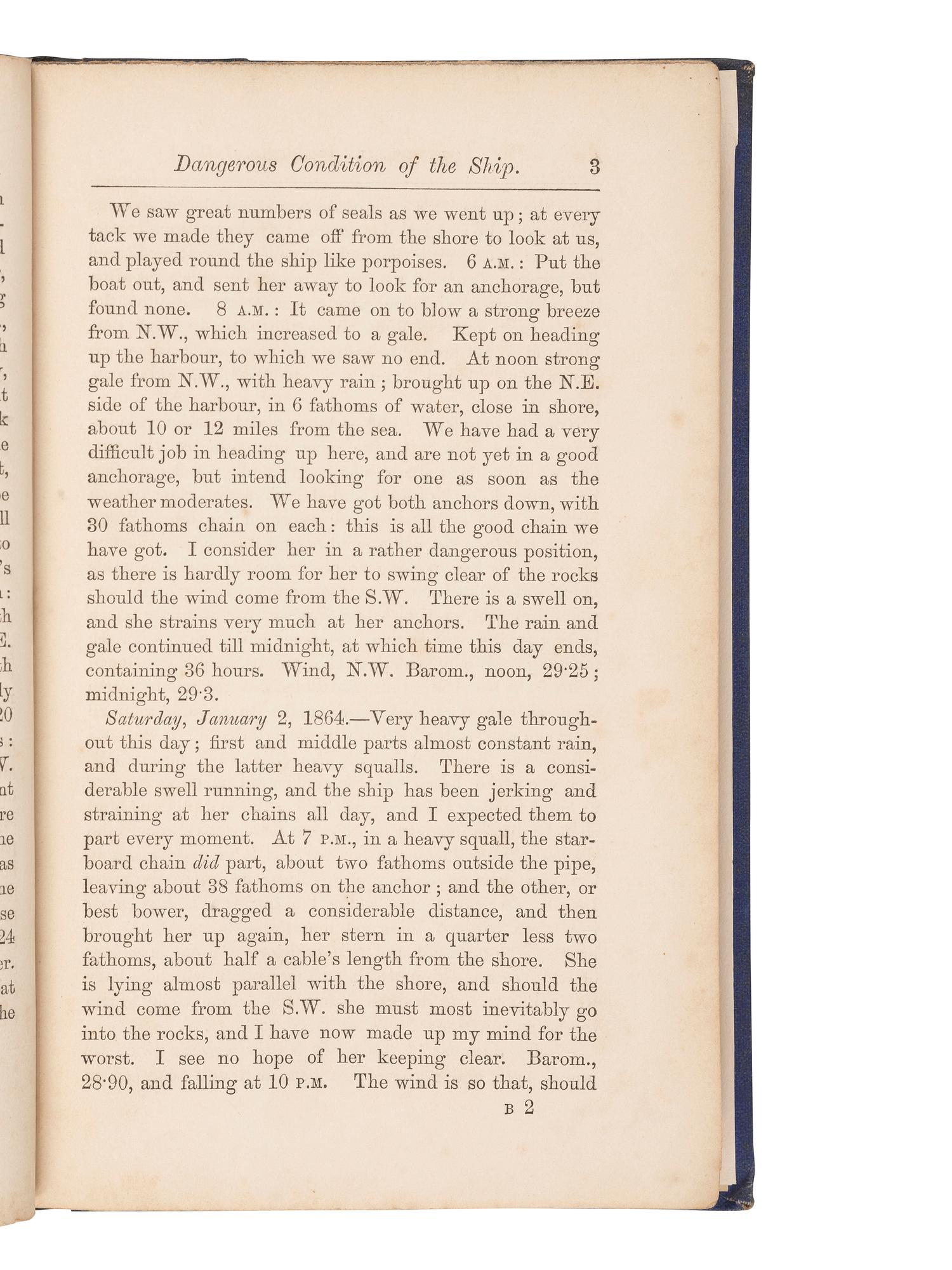 [SHIPWRECKS - BRITISH]. A group of 19th-century works about British shipwrecks, comprising: