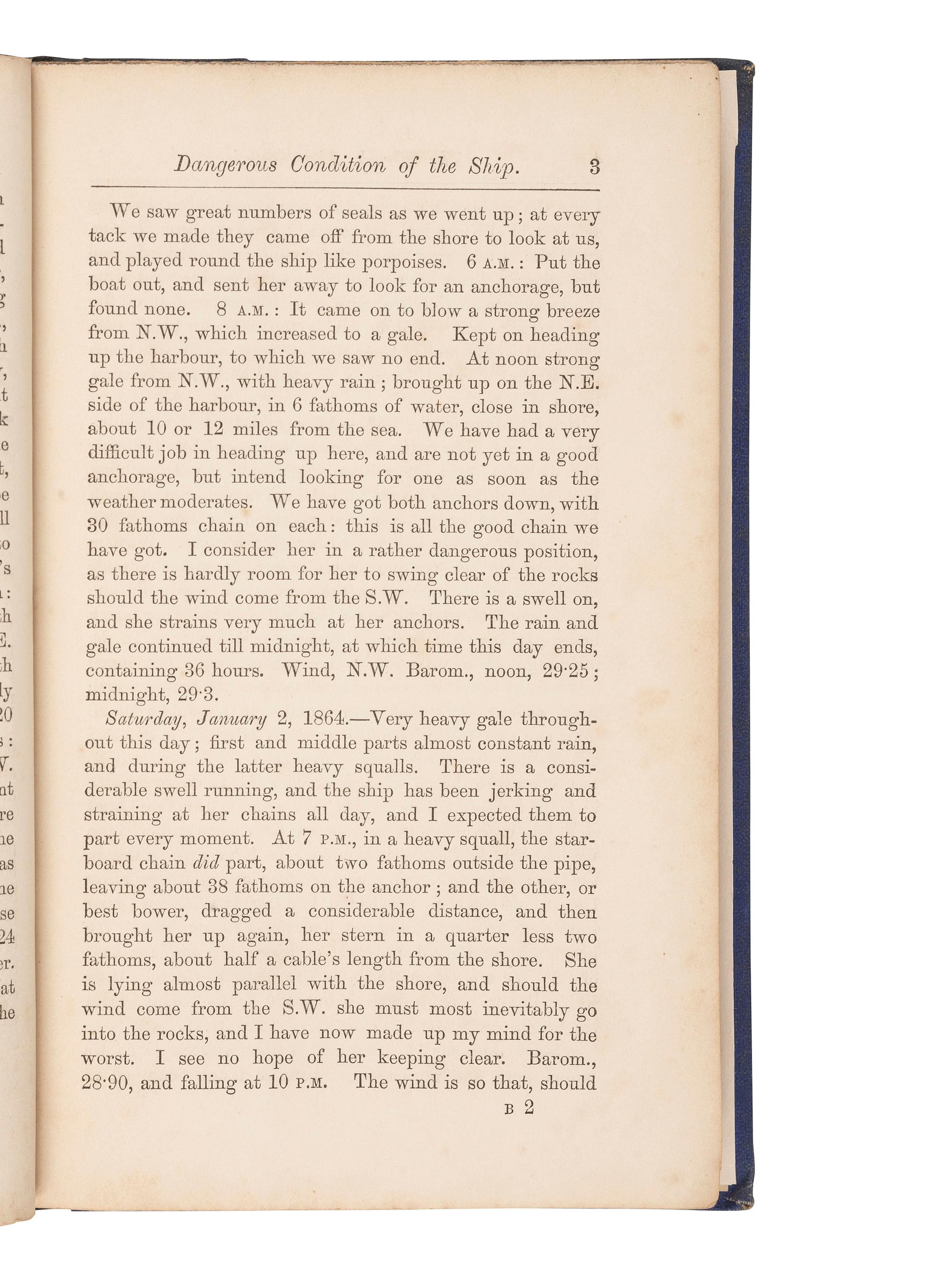[SHIPWRECKS - BRITISH]. A group of 19th-century works about British shipwrecks, comprising: