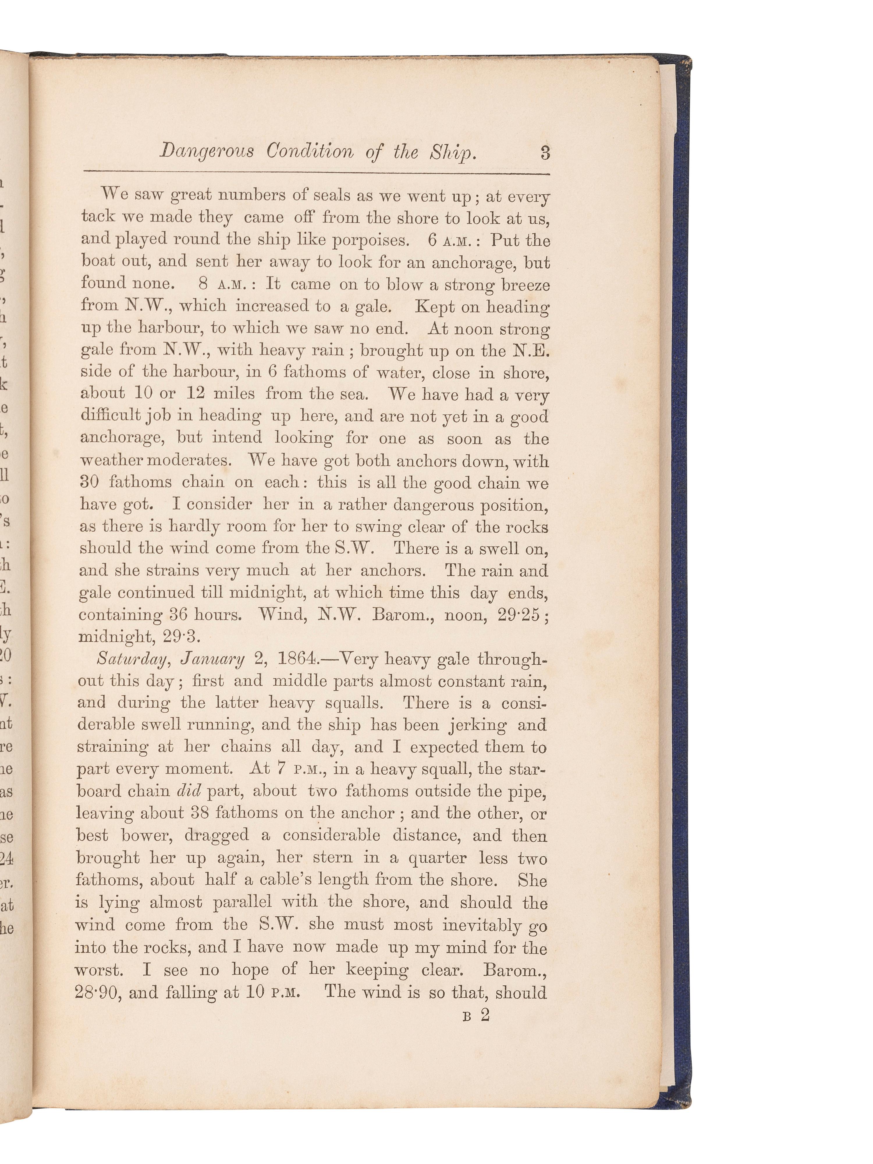 [SHIPWRECKS - BRITISH]. A group of 19th-century works about British shipwrecks, comprising: