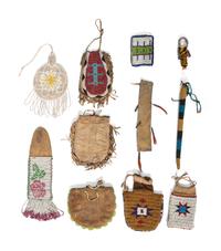 Assorted Collection of Plains and Plateau Beadwork