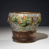 Amphora Jardinière with Art Nouveau Leaf motif