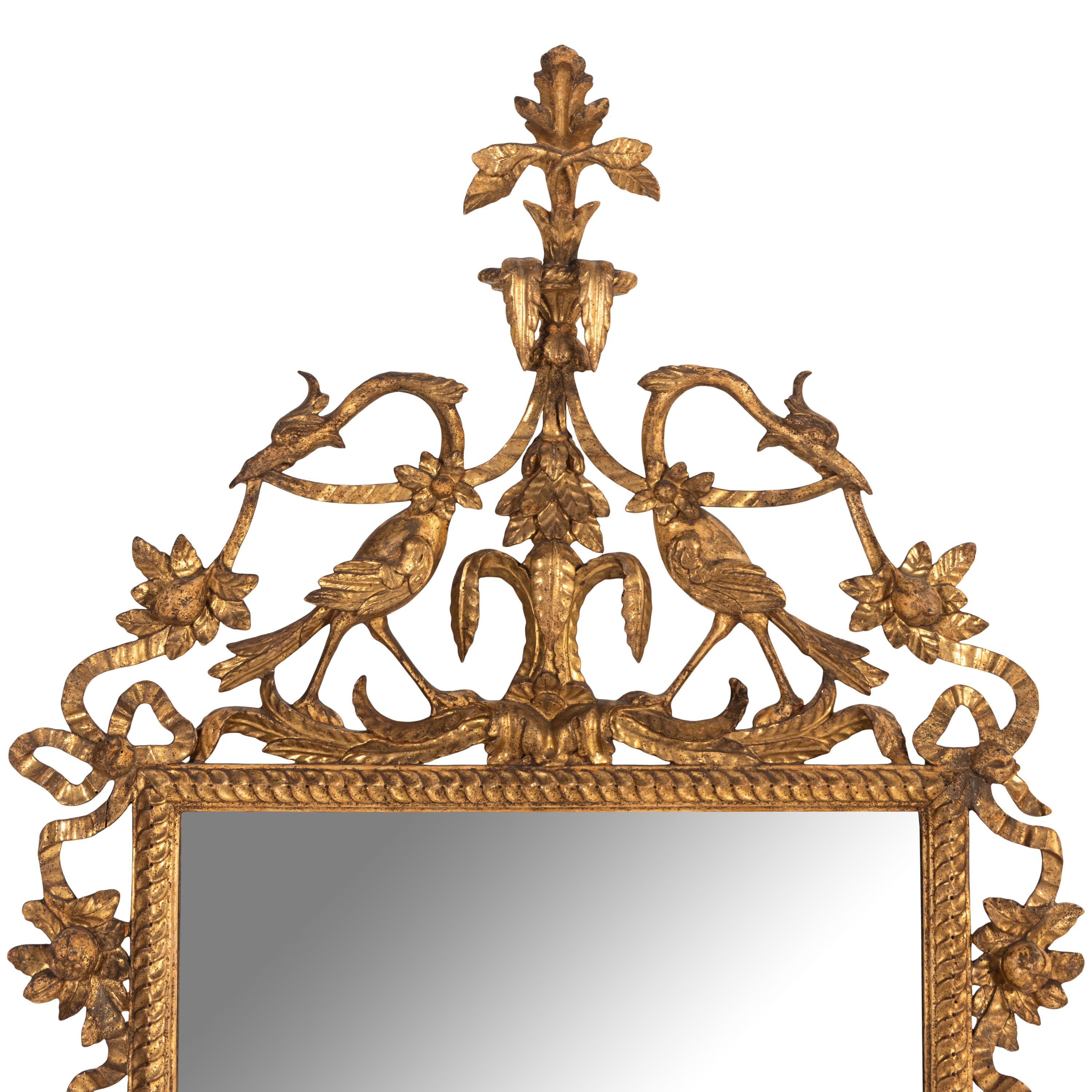 An Italian Giltwood Pier Mirror