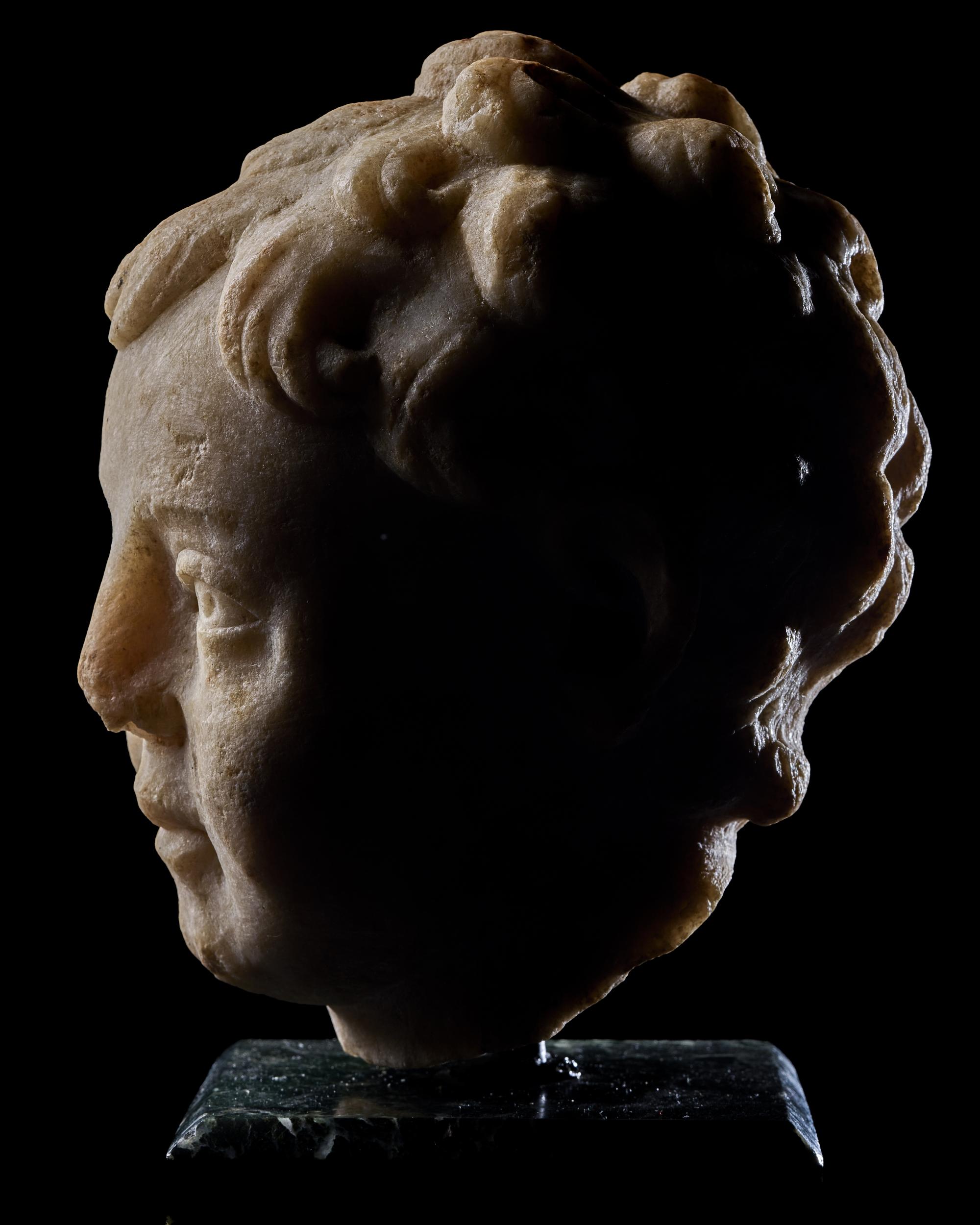 A Roman Marble Head of a Child