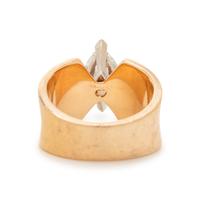 YELLOW GOLD AND DIAMOND RING