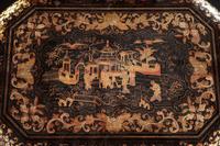 A Chinese Export Gilt Lacquered Sewing Case