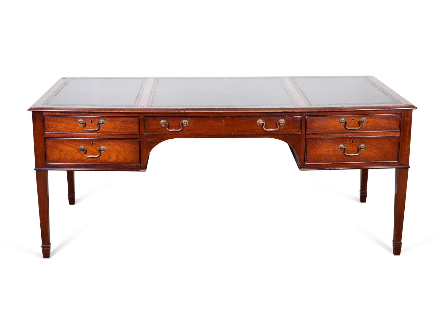 A George III Style Mahogany Desk