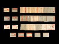 A Shoebox Collection of Over 150 1959 Topps Baseball Cards Including Mickey Mantle and Multiple Hall of Famers,