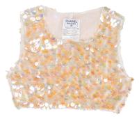 Chanel, Iridescent Sequined Crop Tank, S/S 1995 - "Barbie Collection"