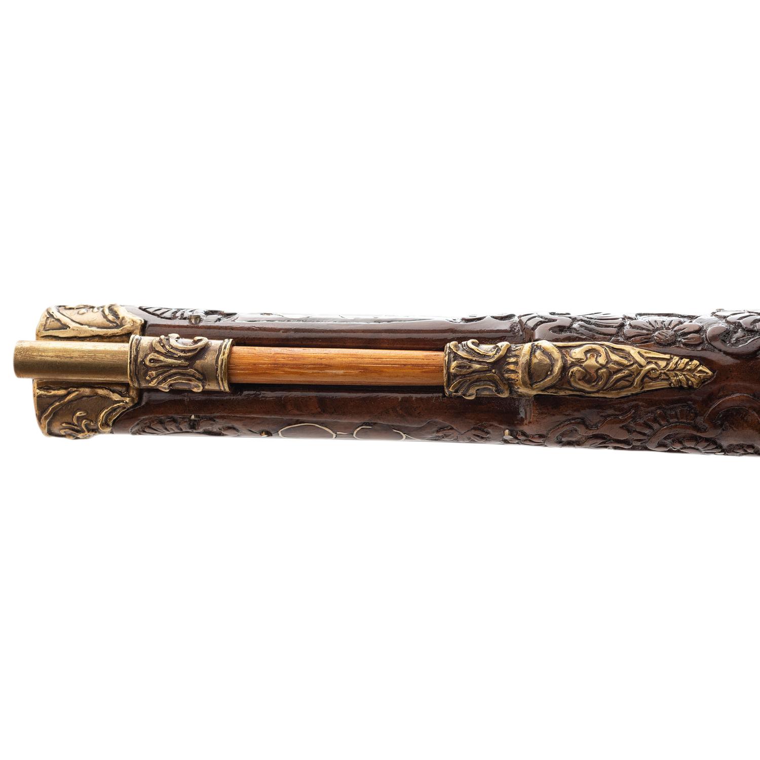 Contemporary Cased Pair of Flintlock Pistols in the Style of Leopold Becher by John B. Derrick (American, b.1936)