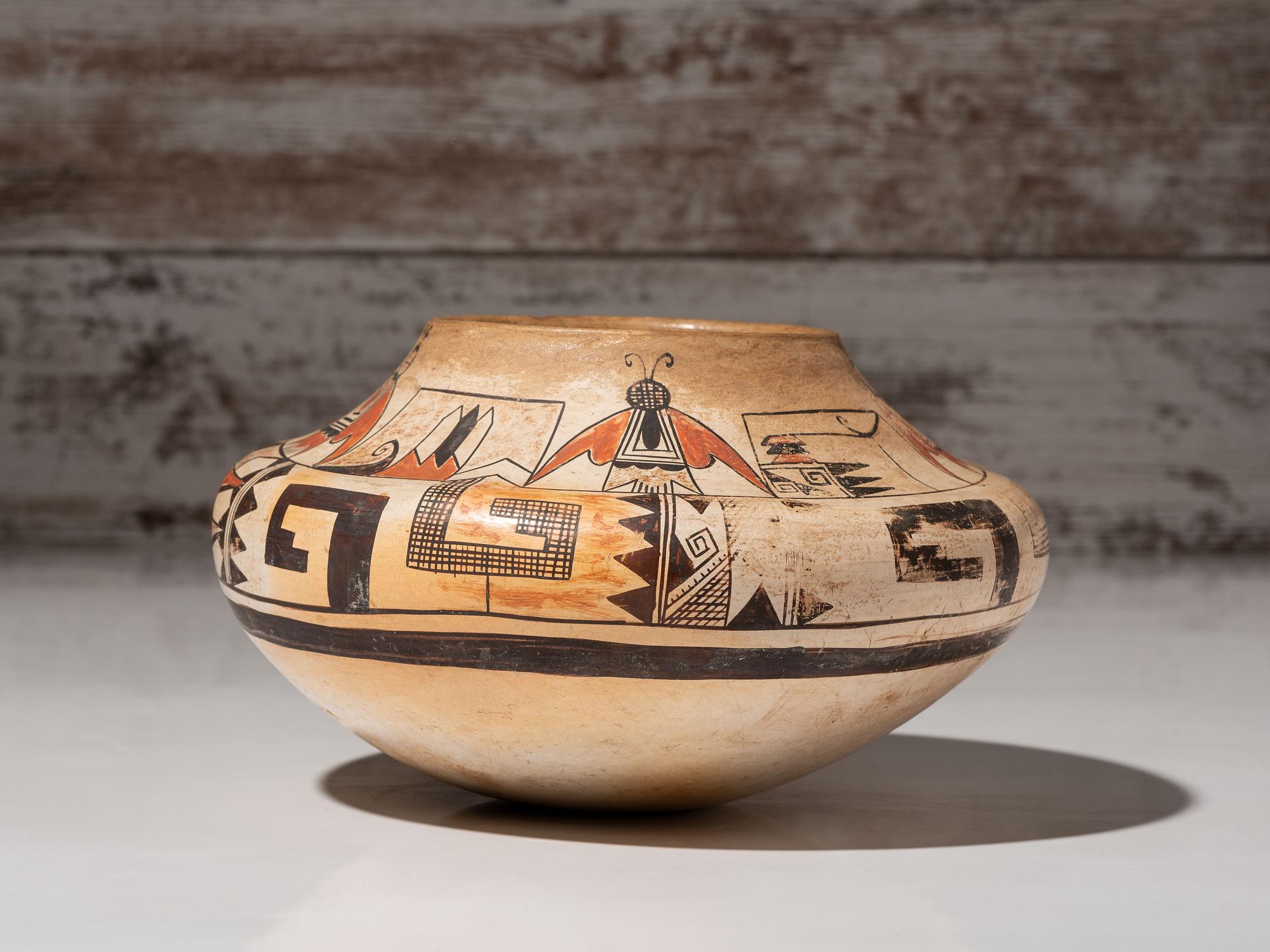 Polychrome Pottery Bowl