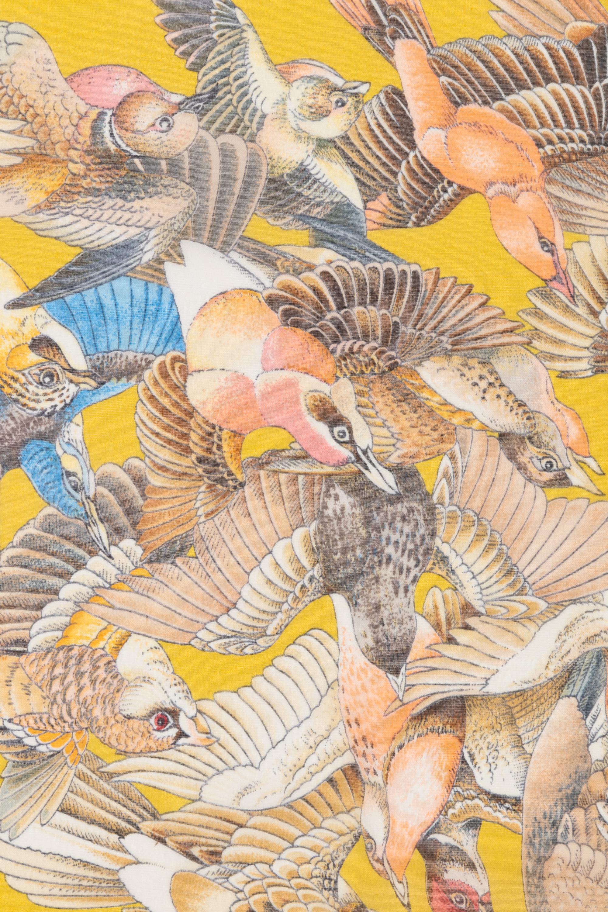 Three Hermès 90cm Silk Chiffon Scarves