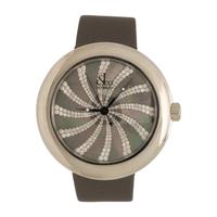 Jacob & Co., Stainless Steel 'Crystal' Watch with Diamond and Mother-of-Pearl Dial