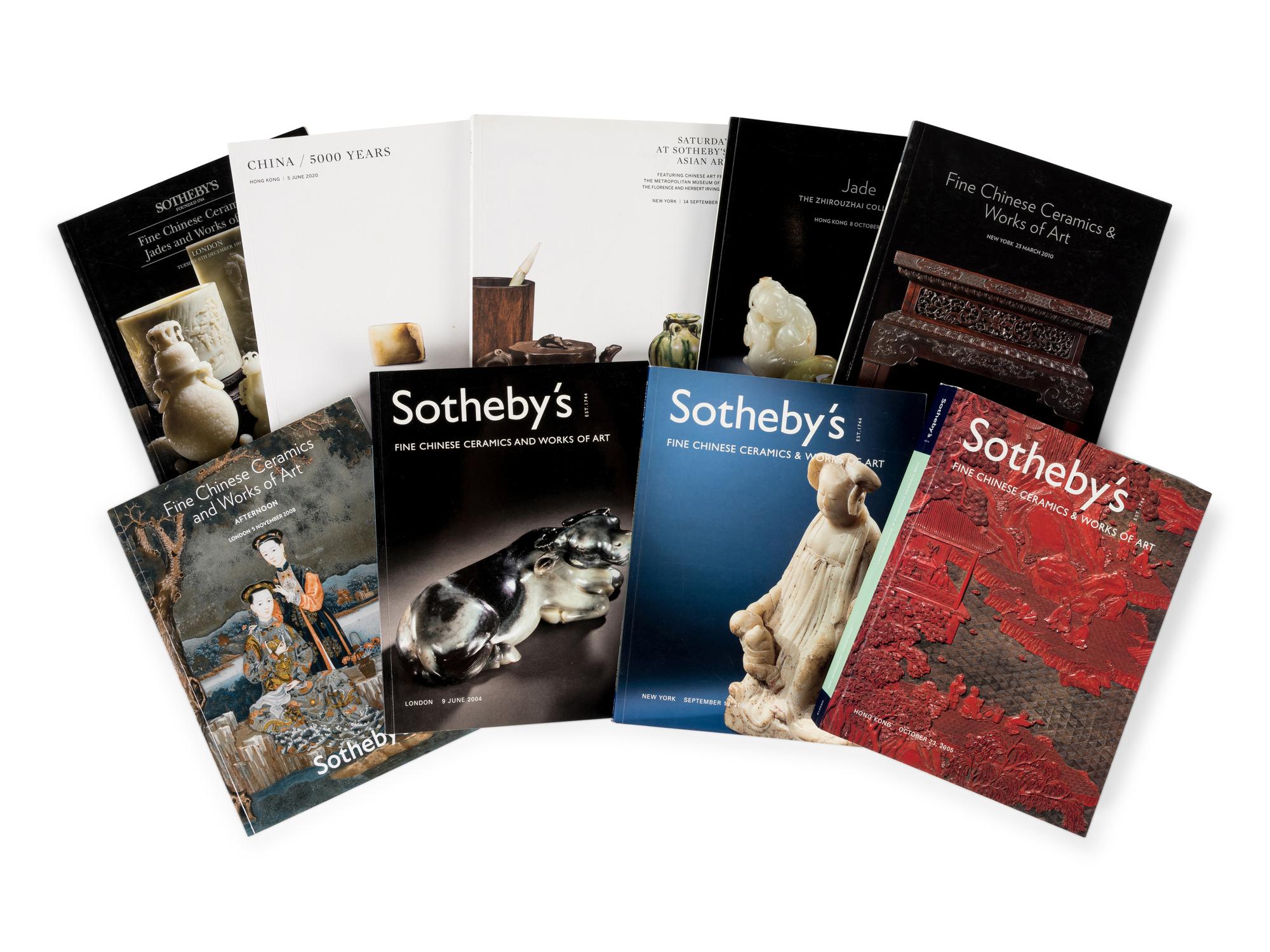 [CHINESE WORKS OF ART] A group of reference works and auction catalogues about Chinese works of art.