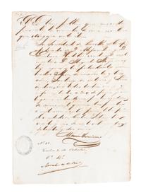 (CUBA) Six documents relating to the Chinese slave trade in Cuba.