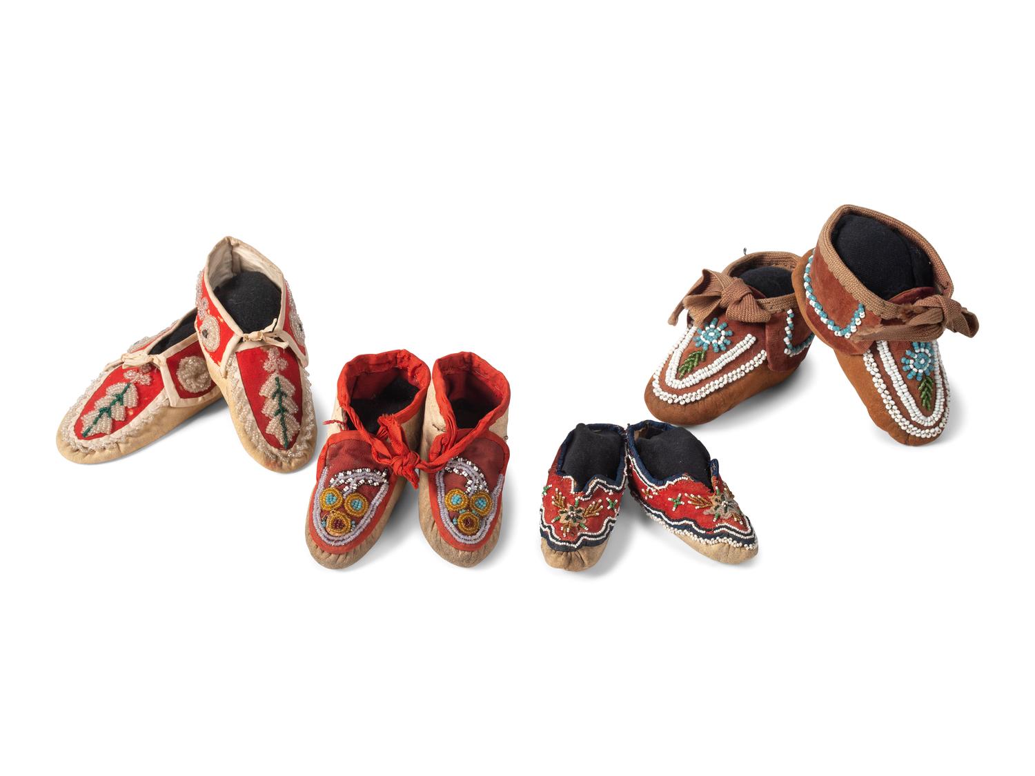 Micmac, Seneca, and Penobscot Infant Moccasins