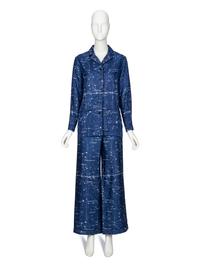 CHRISTIAN DIOR, ASTROLOGY-PRINT SILK TWILL PAJAMA ENSEMBLE