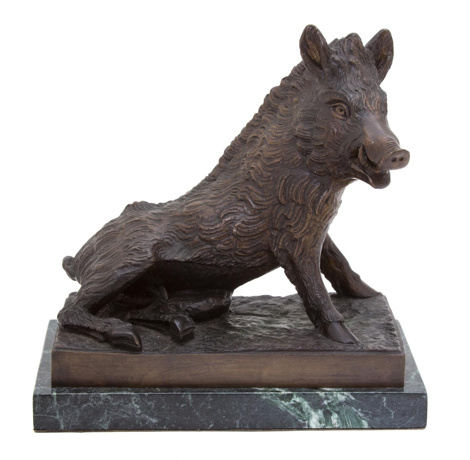 Joseph Victor Chemin, (French, 1825-1901), Boar