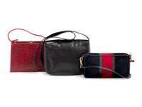 Three Vintage Designers Bags; One Roberta di Camerino, Two Mark Cross, 1970-1980s