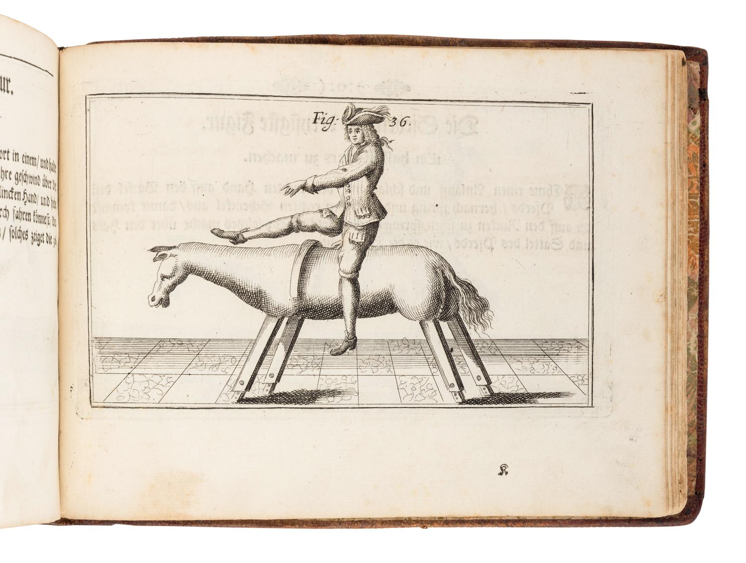 [FENCING]. DOYLE, Alexander. Neu alamodische ritterliche Fecht- und Schirm-Kunst. Das ist: Wahre und nach neuester Franzosischer Manier eingerichtete Unterweisung wie man sich in Fechten und Schirmen perfectioniren und verhalten solle . Nuremberg and Frankfort: Paul Lochnern, 1715.