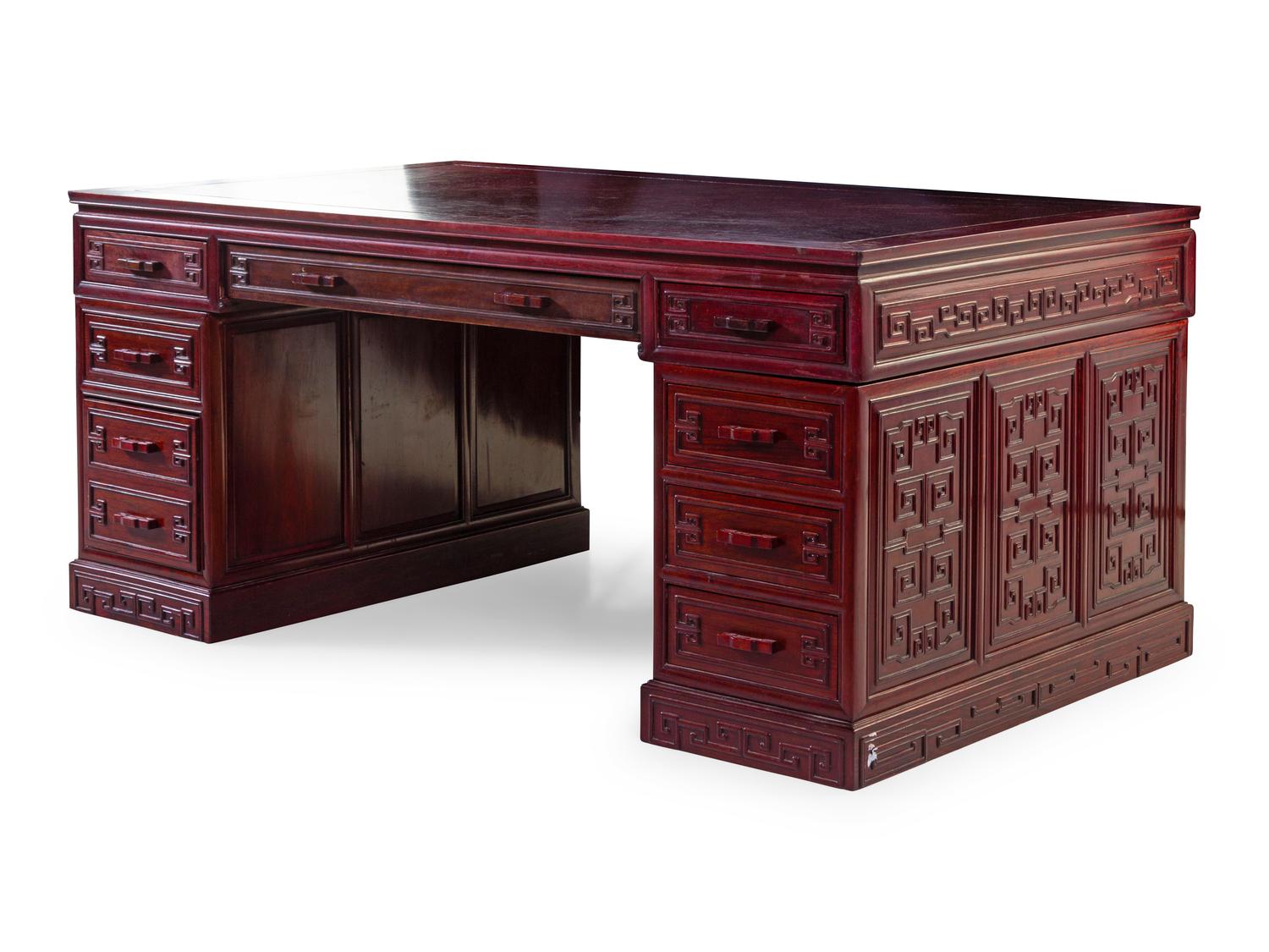 A Large Huanghuali Wood Scholar's Desk