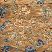 A Chinese Embroidered Silk Coverlet, Qing Dynasty, 18th/Early 19th Century 清中期 龍紋緞子織錦