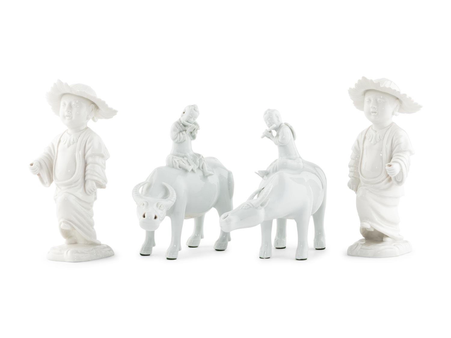 A Group of Blanc de Chine Figures