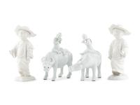 A Group of Blanc de Chine Figures