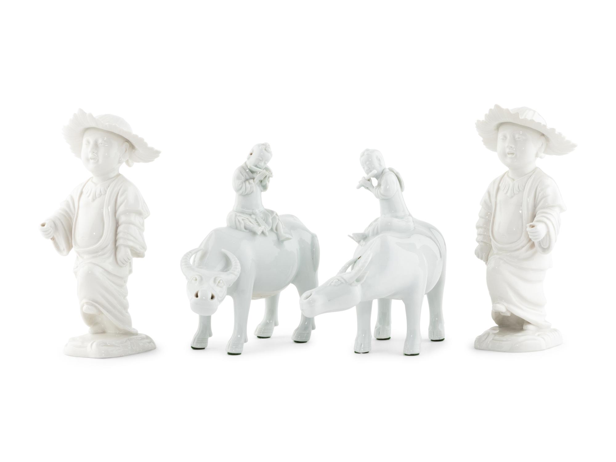 A Group of Blanc de Chine Figures