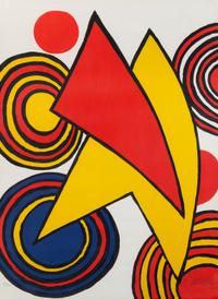 Alexander Calder, (American, 1898–1976), The Triangles et Spirale, 1973