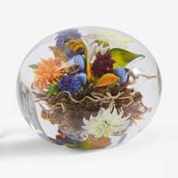 Paul Stankard (American, b. 1943) Large Botanical Paperweight, USA, 2005