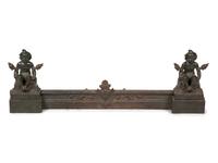 A Neoclassical Style Patinated Bronze Fire Fender — EARLY 20TH CENTURY