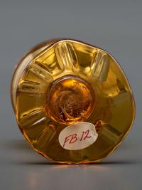 A Blown-Glass Saltcellar in Amber