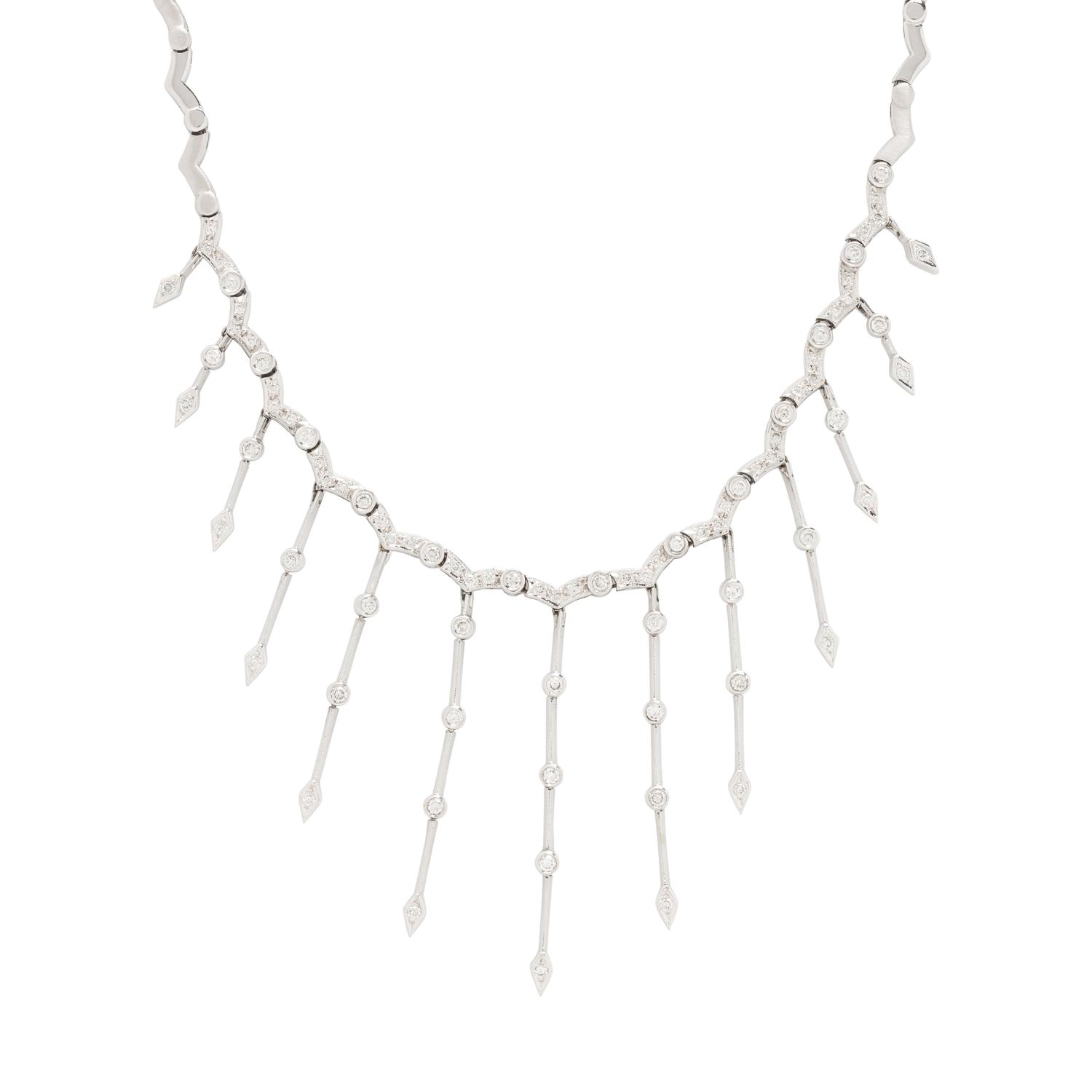 DIAMOND FRINGE NECKLACE