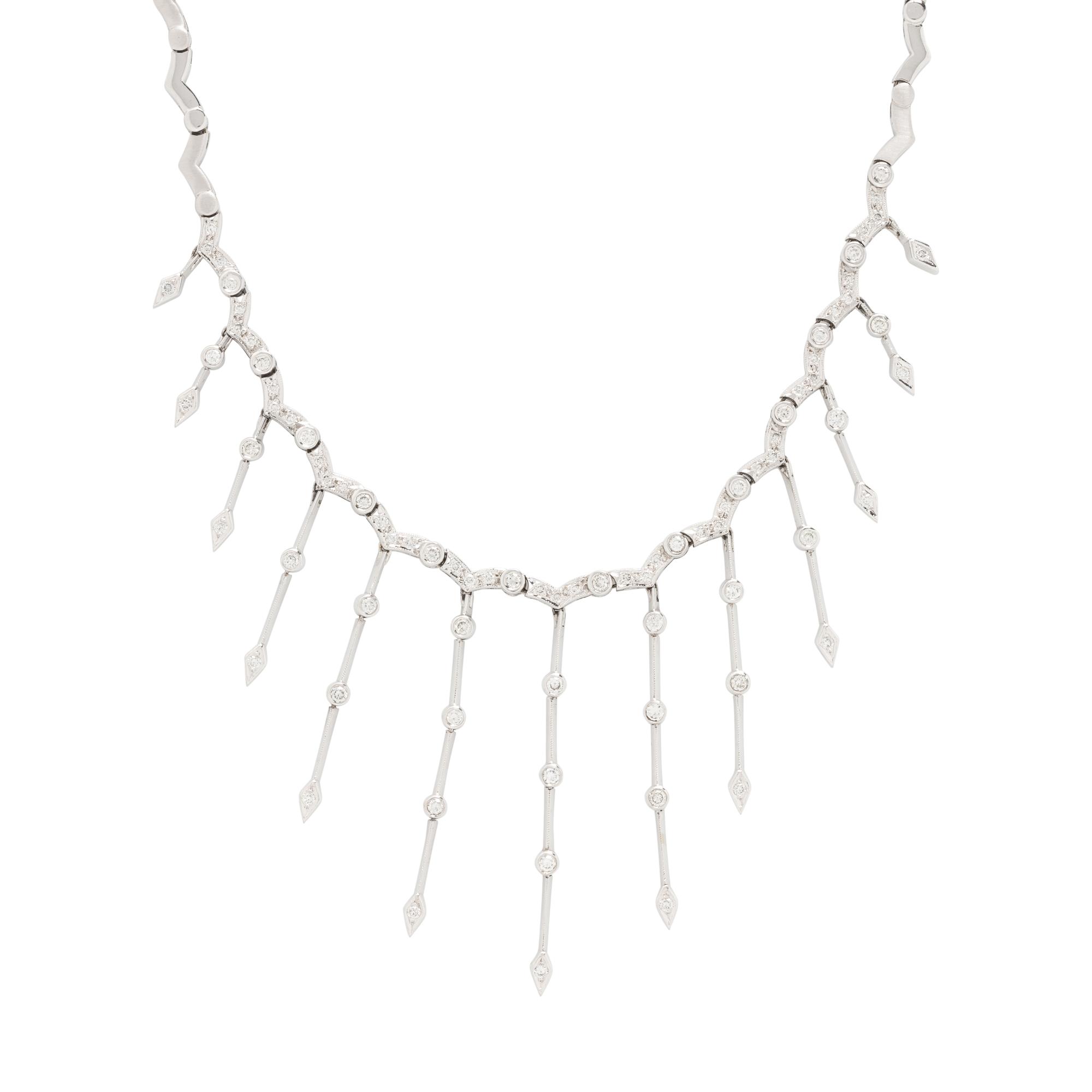 DIAMOND FRINGE NECKLACE