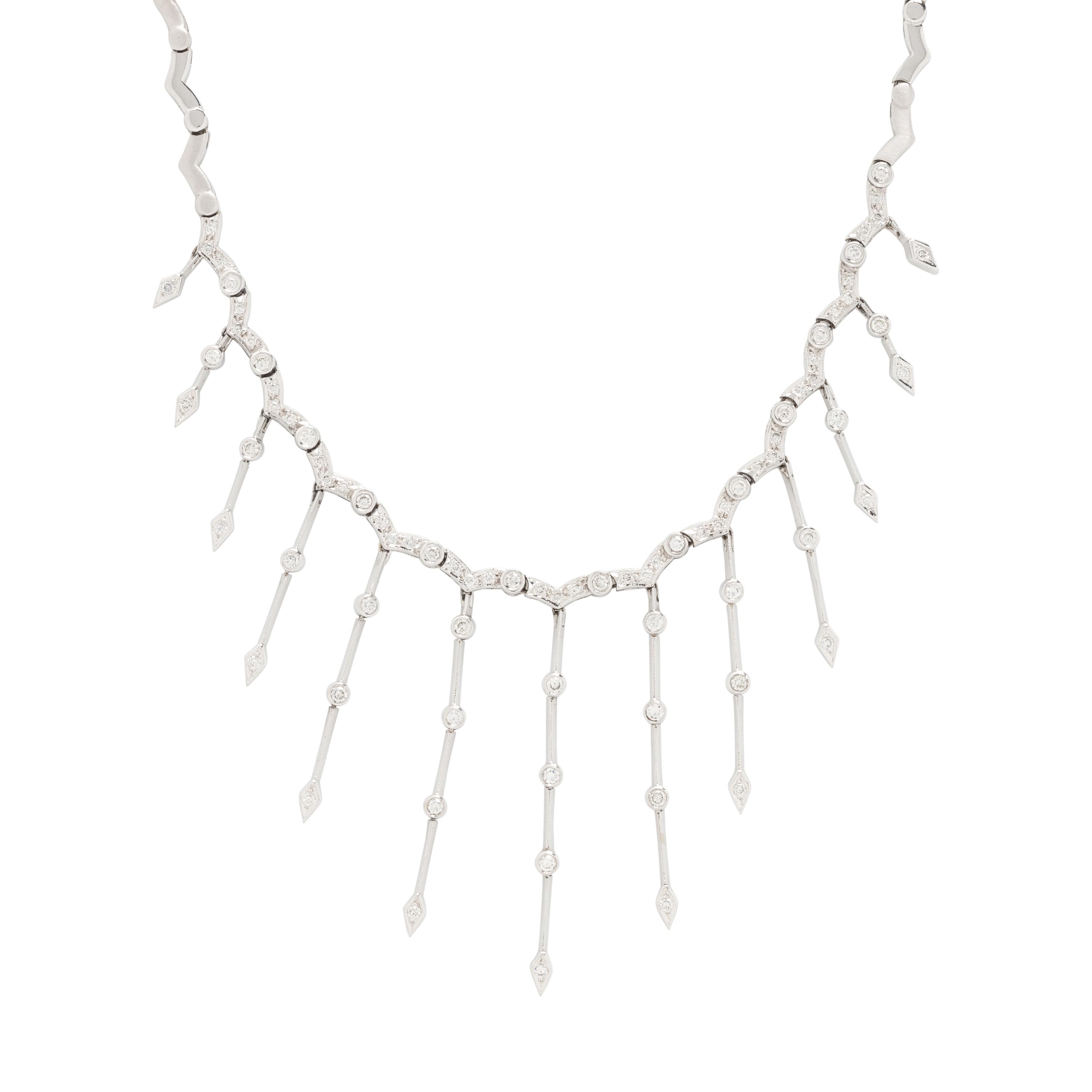 DIAMOND FRINGE NECKLACE