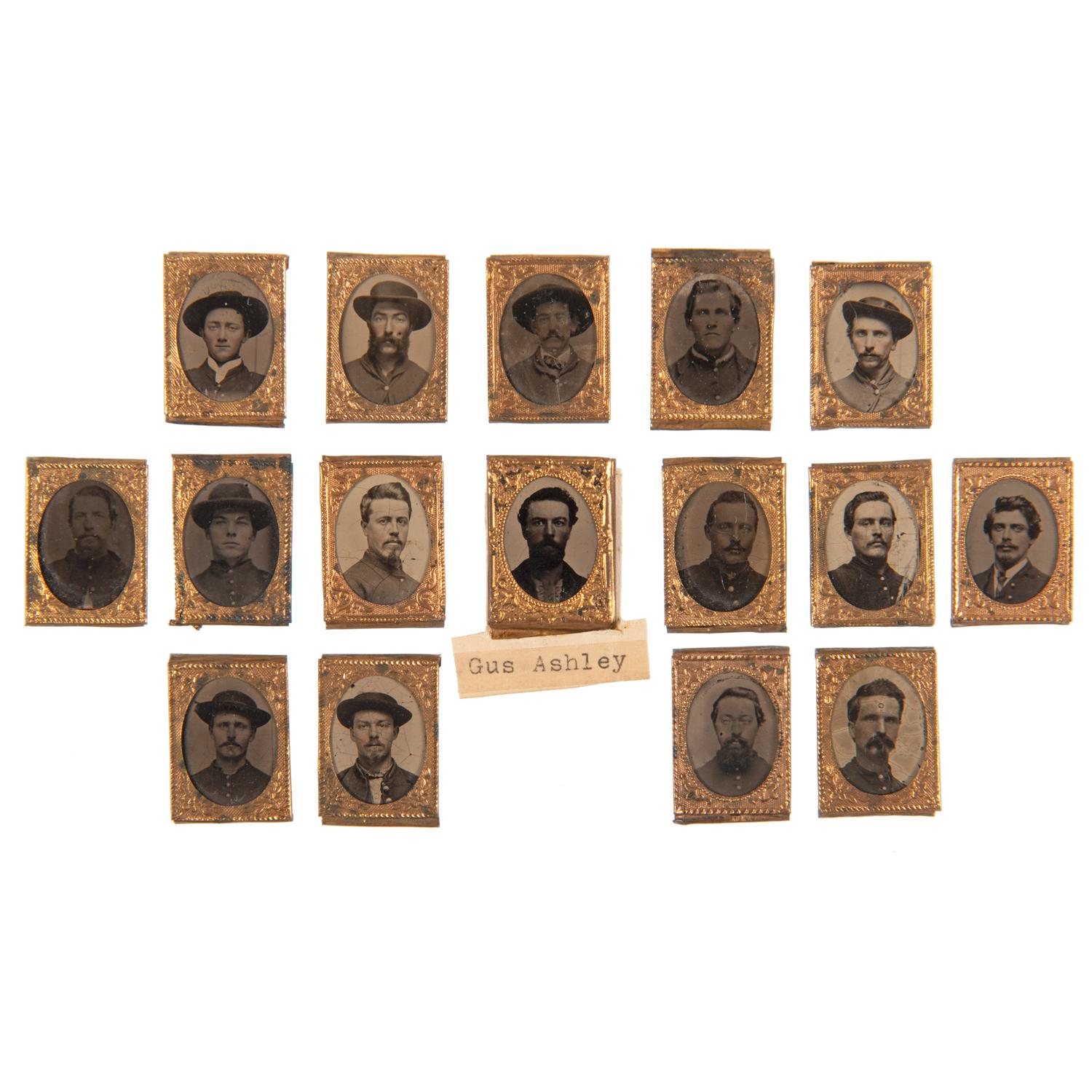 Ohio 3rd Volunteer Cavalry, Large Collection of Tintypes, CDVs, Ribbons, Medals, and More