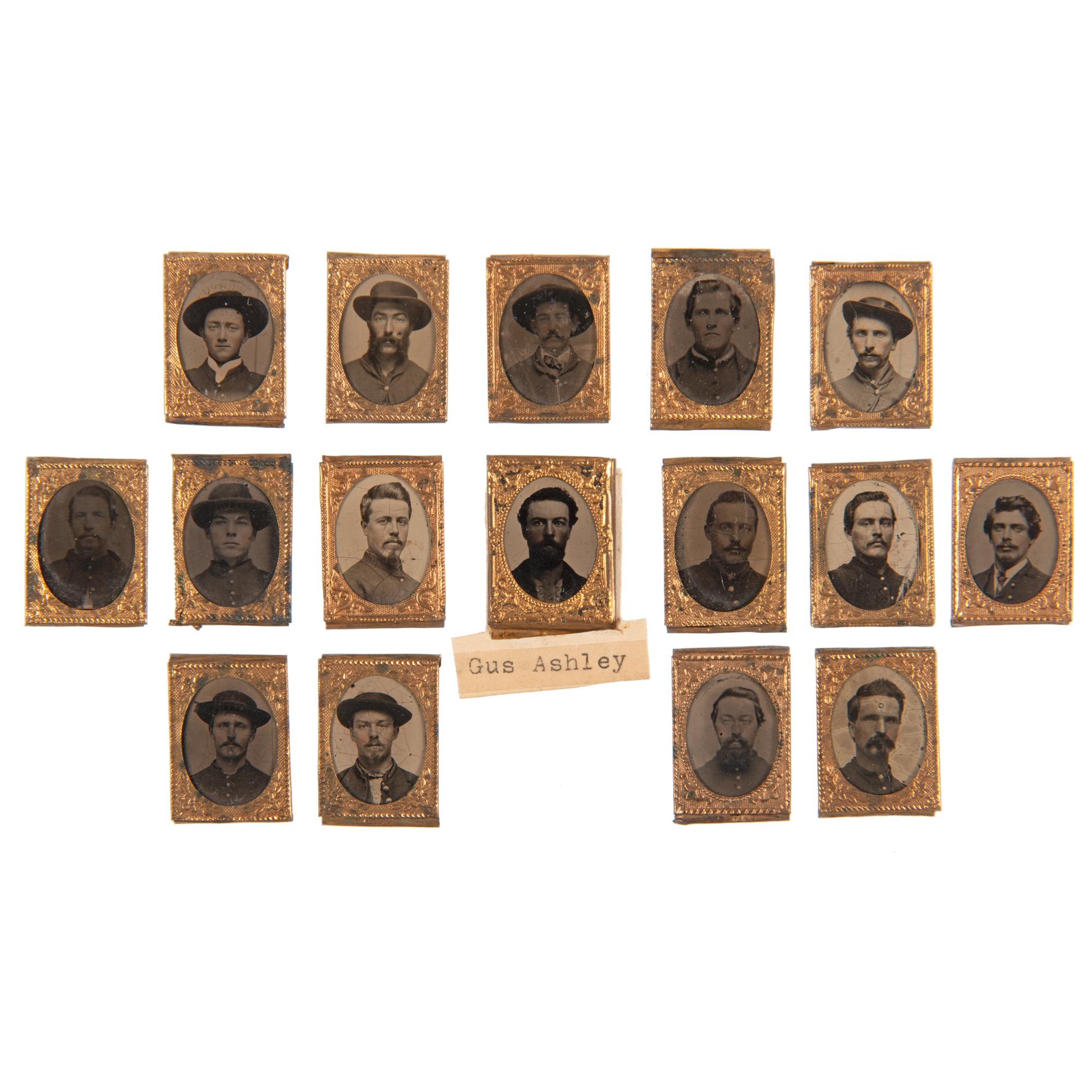 Ohio 3rd Volunteer Cavalry, Large Collection of Tintypes, CDVs, Ribbons, Medals, and More