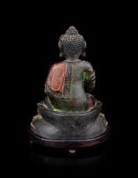 A Ming-Style Bronze Figure of Seated Buddha