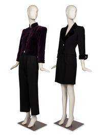 Saint Laurent Rive Gauche Jackets, Pant, and Skirt 1980s