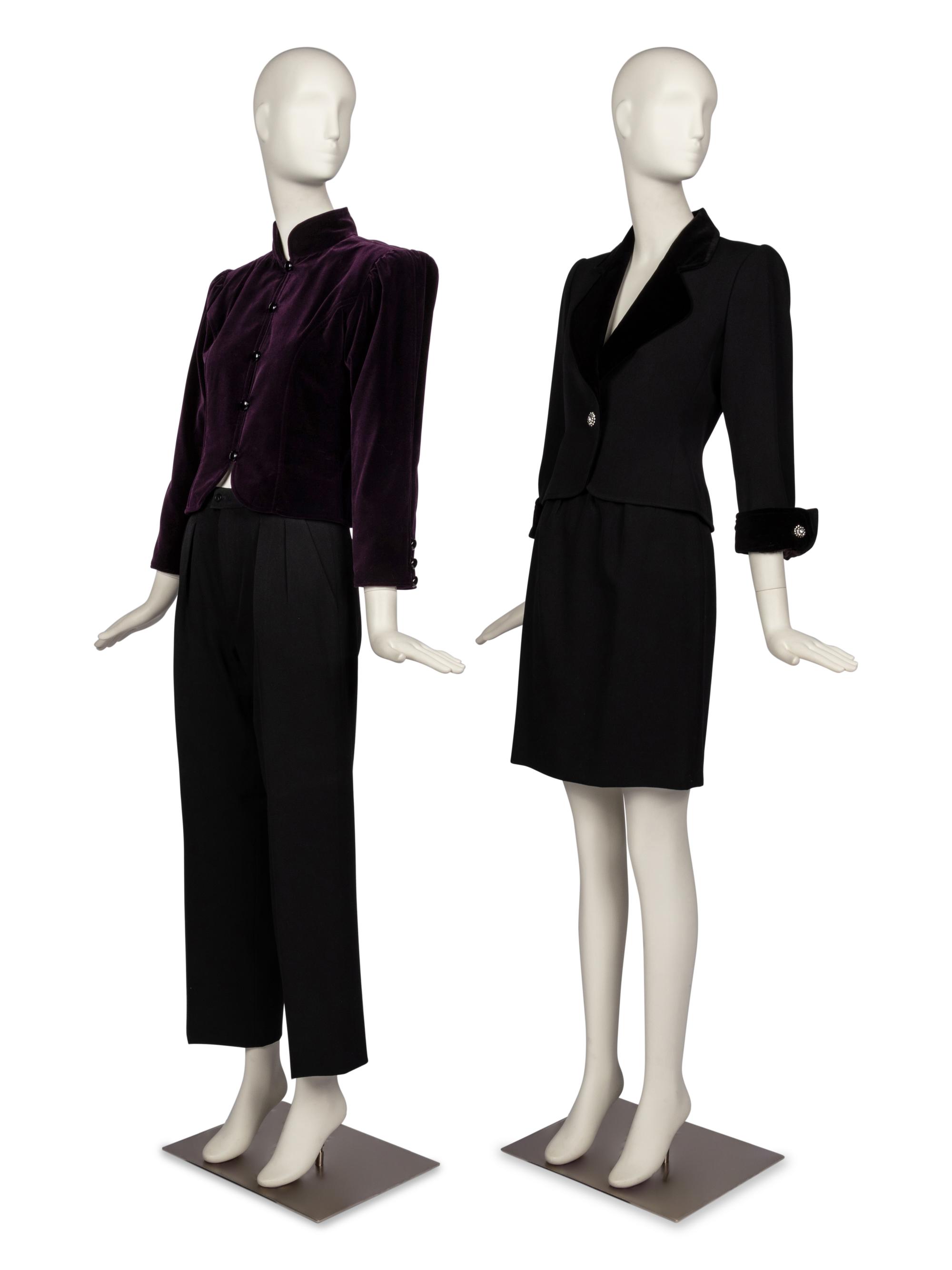 Saint Laurent Rive Gauche Jackets, Pant, and Skirt 1980s